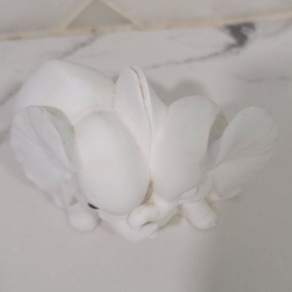 Vintage White Elephants Fine Bone China Designed by Freeman for GG George Good - Picture 3 of 5